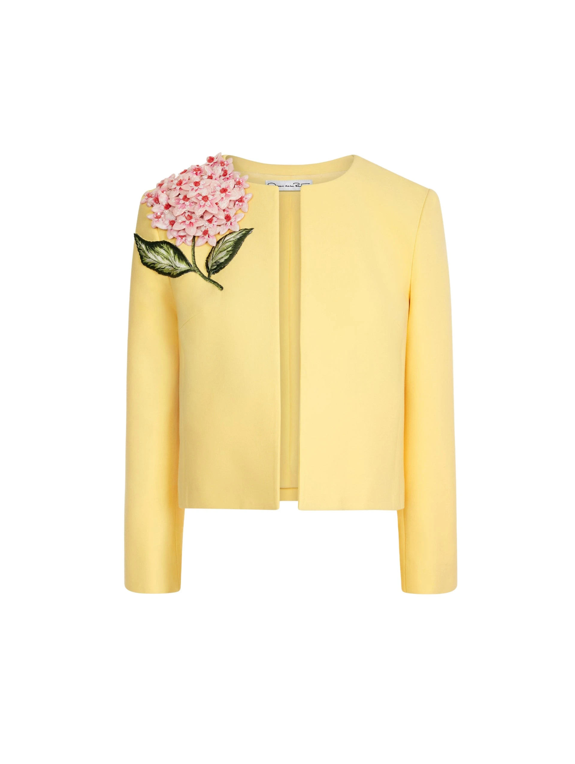 Porcelain-Flower-Embroidered-Jacket-Oscar-de-la-Renta-Jackets88801_nobg Oscar de la Renta Porcelain Flower Embroidered Jacket - Jackets - American Luxury Evening Wear at Luxury Shoes