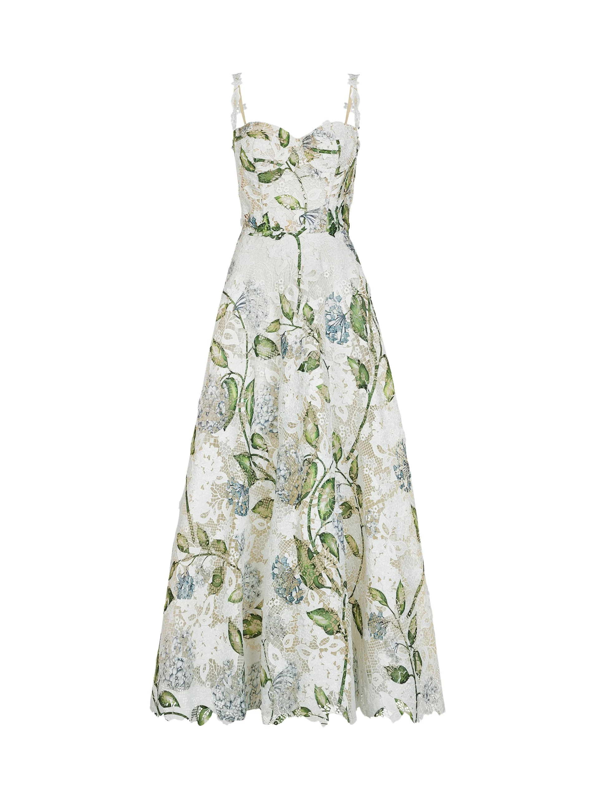 Porcelain-Flower-Guipure-Cocktail-Dress-Oscar-de-la-Renta-Dresses80287_nobg Oscar de la Renta Porcelain Flower Guipure Cocktail Dress - Dresses - American Luxury Evening Wear at Luxury Shoes