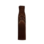 Oscar de la Renta Porcelain Flower Lattice Fringe Gown - Dresses - American Luxury Evening Wear at Luxury Shoes 