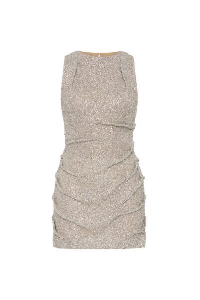 Rachel Gilbert Charlotte Mini Dress - Rachel Gilbert Silver - Australian Luxury Evening Wear at Luxury Shoes 