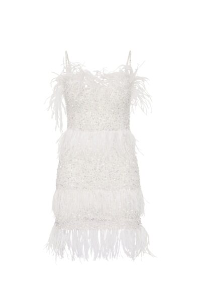 Rachel Gilbert Frenchy Mini Dress - Rachel Gilbert Ivory - Australian Luxury Evening Wear at Luxury Shoes 