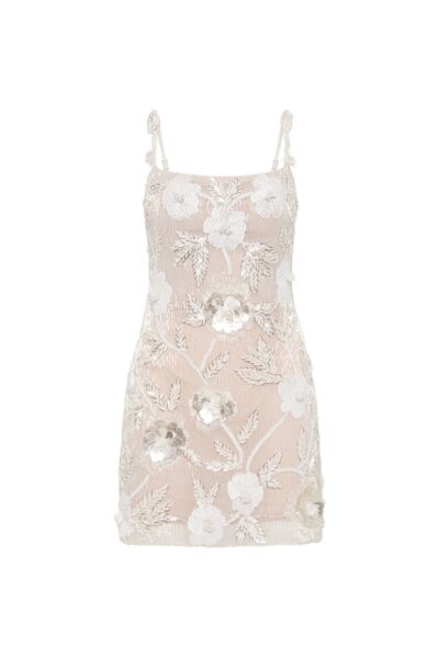 Rachel Gilbert Pierre Mini Dress - Rachel Gilbert Ivory - Australian Luxury Evening Wear at Luxury Shoes 