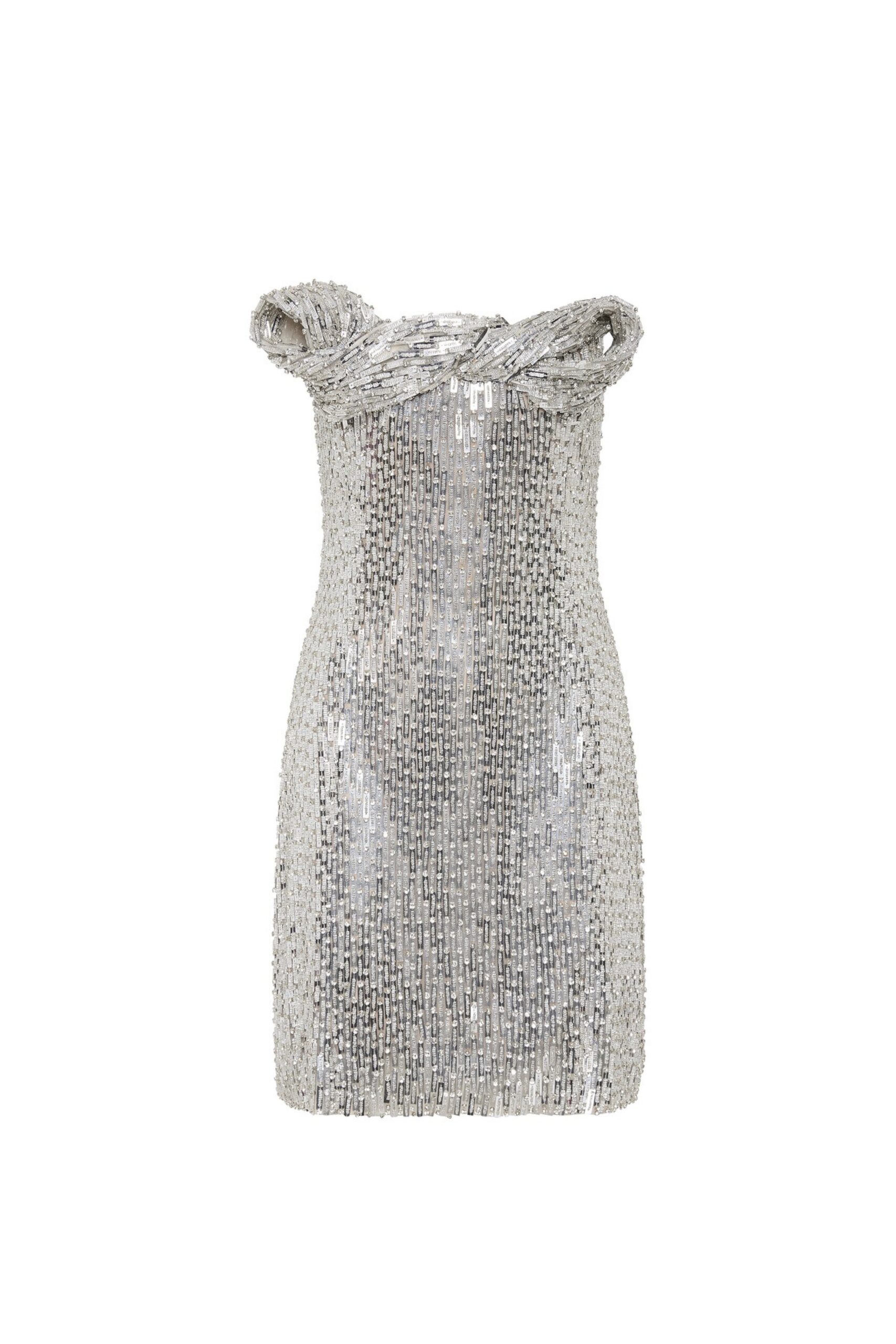 Rachel Gilbert Rosalie Mini Dress - Rachel Gilbert Silver - Australian Luxury Evening Wear at Luxury Shoes Rachel Gilbert Rosalie Mini Dress - Rachel Gilbert Silver - Australian Luxury Evening Wear at Luxury Shoes