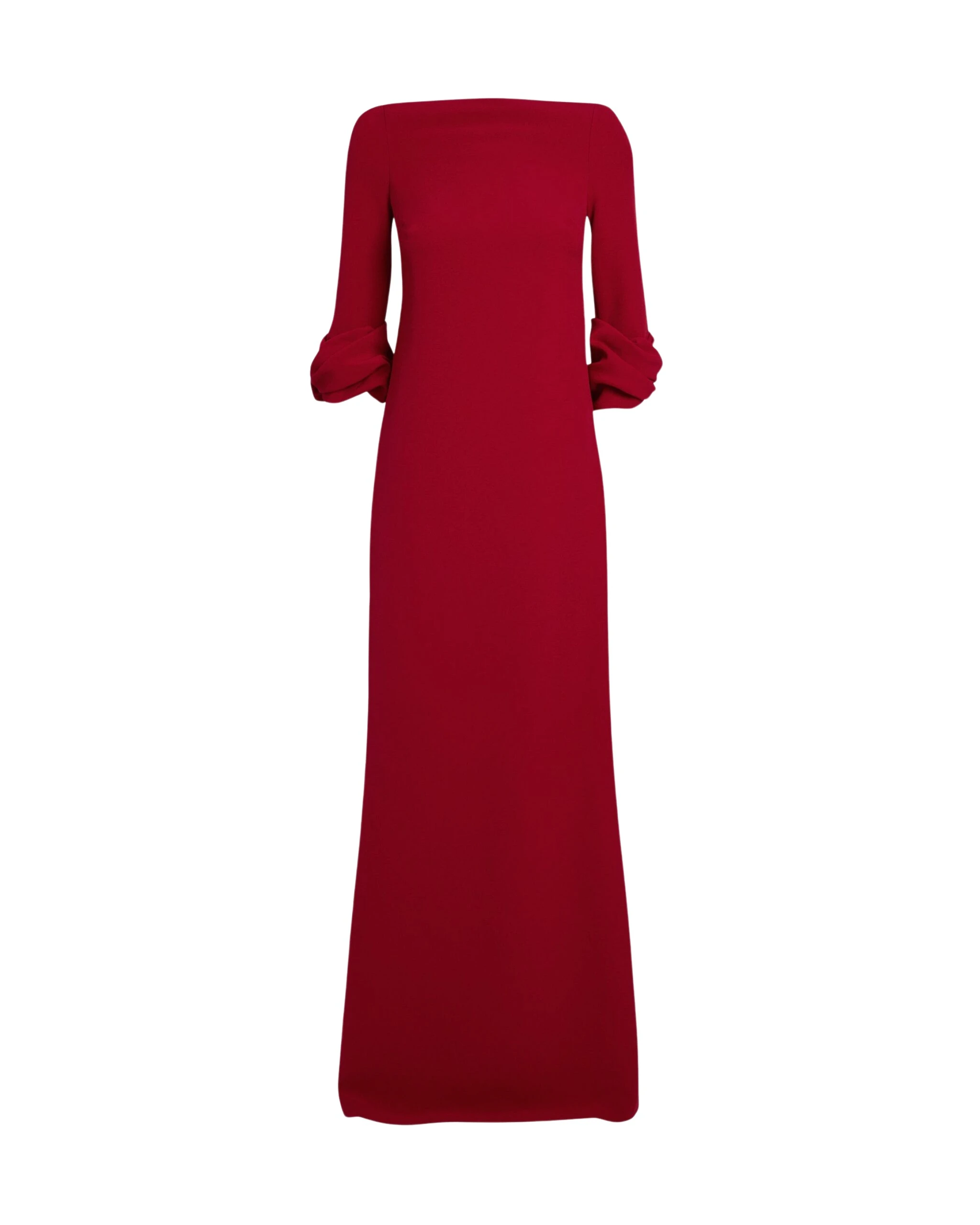 Safiyaa-Danica-Long-Dress-in-Azalea-Red-Coveti-scaled31199_nobg Safiyaa Danica Long Dress in Azalea Red - Safiyaa Dresses - Heavy Crepe Cape Gown - Shop at Luxury Shoes