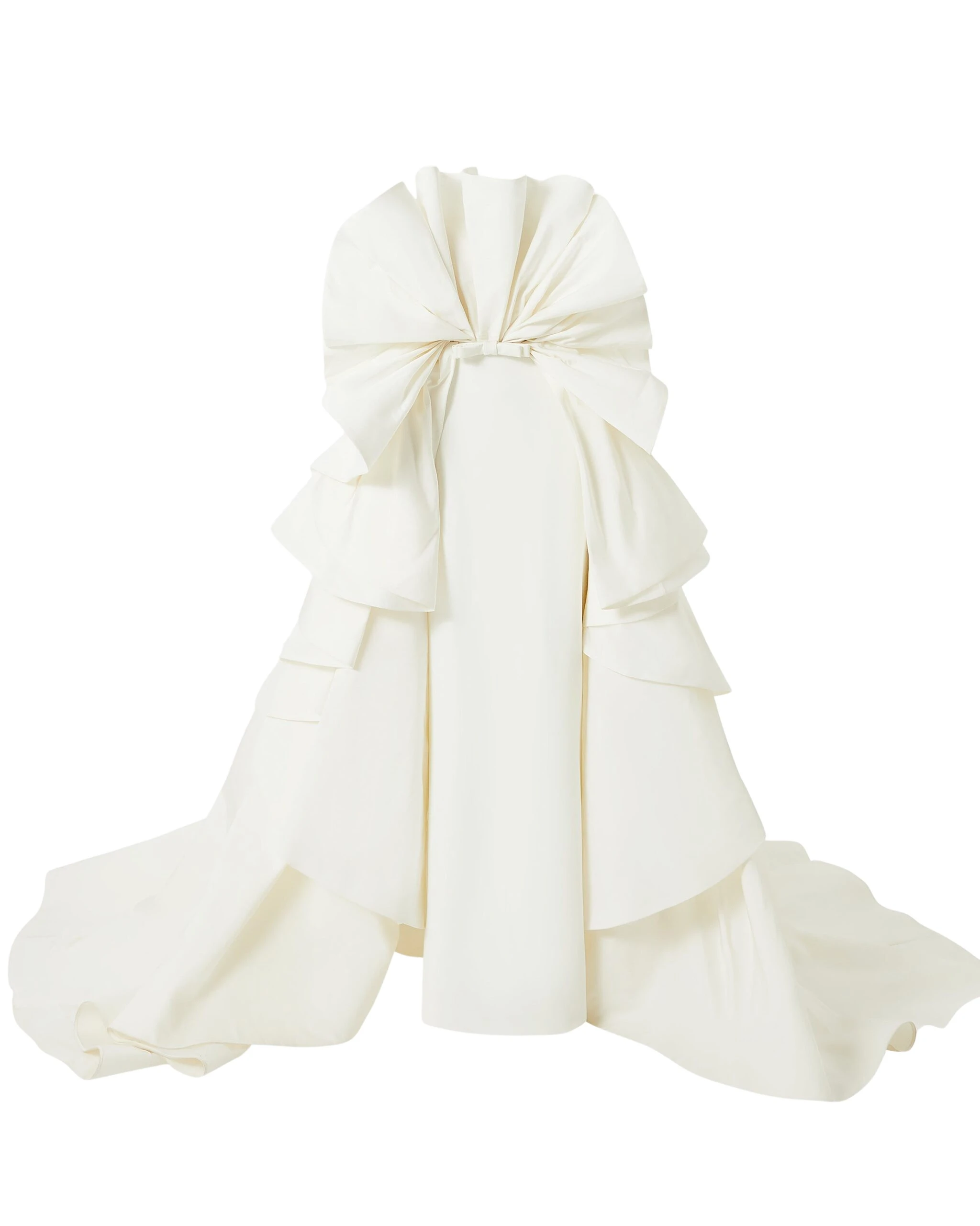 Safiyaa-Elsie-Ivory-Long-Dress-Coveti-scaled63575_nobg Safiyaa Elsie Ivory Long Dress - Safiyaa Dresses - Heavy Crepe Cape Gown - Shop at Luxury Shoes