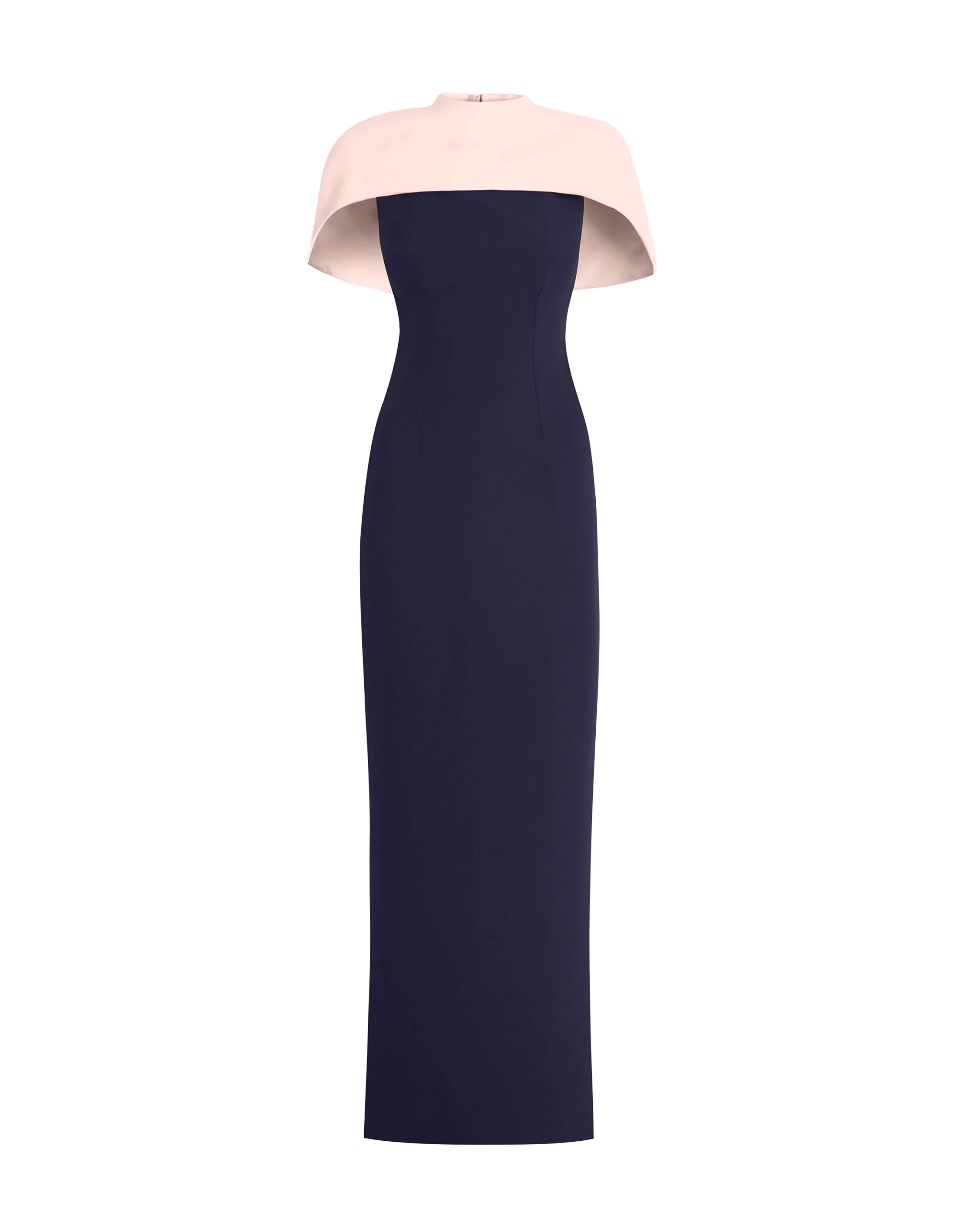 Safiyaa-Kalika-Long-Dress-in-Azurite-Pale-Pink-Coveti-scaled39208_nobg Safiyaa Kalika Long Dress in Azurite & Pale Pink - Safiyaa Dresses - Heavy Crepe Cape Gown - Shop at Luxury Shoes