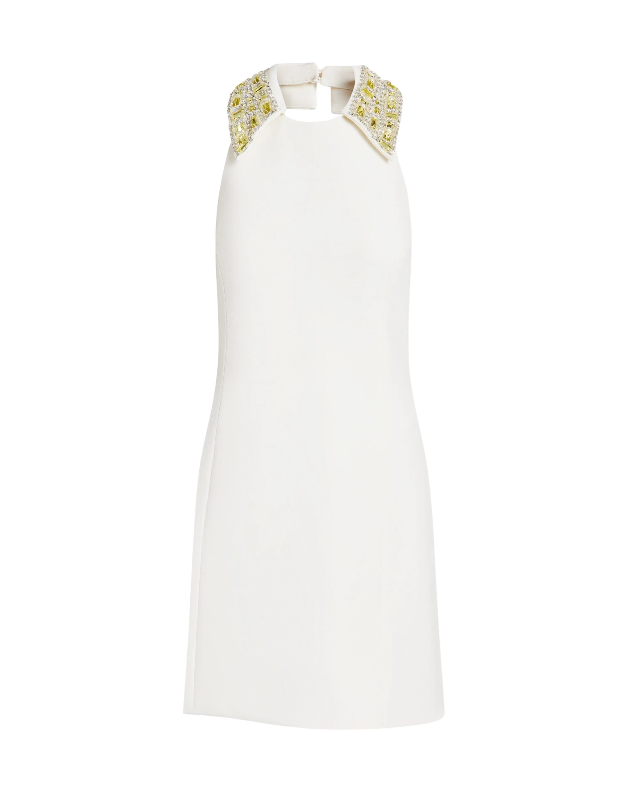 Safiyaa-Zura-Short-Dress-in-Ivory-with-Gold-Embellishment-Coveti-scaled24133_nobg Safiyaa Zura Short Dress in Ivory with Gold Embellishment - Safiyaa Dresses - Heavy Crepe Cape Gown - Shop at Luxury Shoes