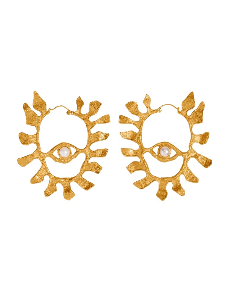 Schiaparelli-Eye-Hoop-Earrings79336_nobg Schiaparelli Eye Hoop Earrings