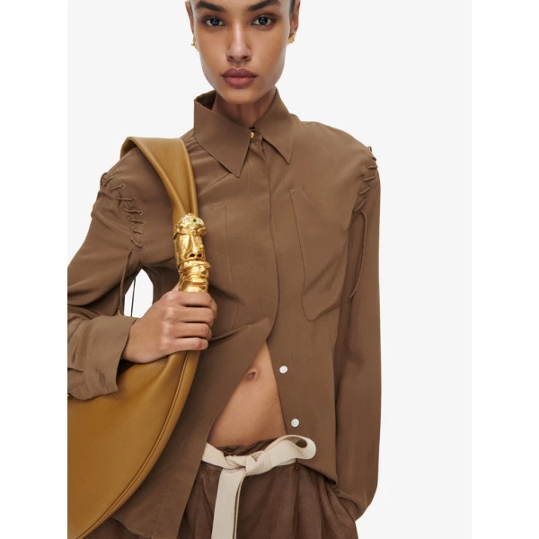 Schiaparelli Lace-Up Shirt Tops in Schiaparelli Authentic Luxury Fashion at Luxury Shoes 