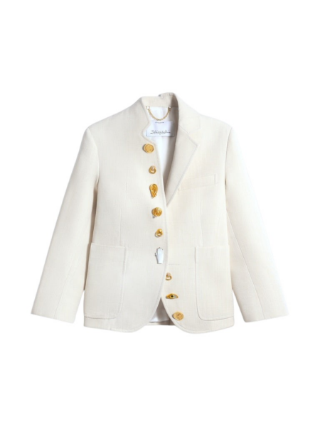 Schiaparelli Little Asymmetrical Jacket Jackets in Schiaparelli Authentic Luxury Fashion at Luxury Shoes 