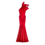 Schiaparelli-Long-Asymmetrical-Backless-Dress65297_nobg Schiaparelli Long Asymmetrical Backless Dress Dresses in Schiaparelli Authentic Luxury Fashion at Luxury Shoes