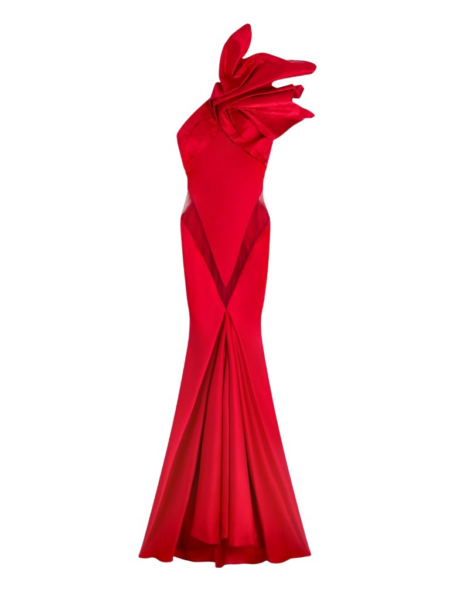 Schiaparelli Long Asymmetrical Backless Dress Dresses in Schiaparelli Authentic Luxury Fashion at Luxury Shoes 