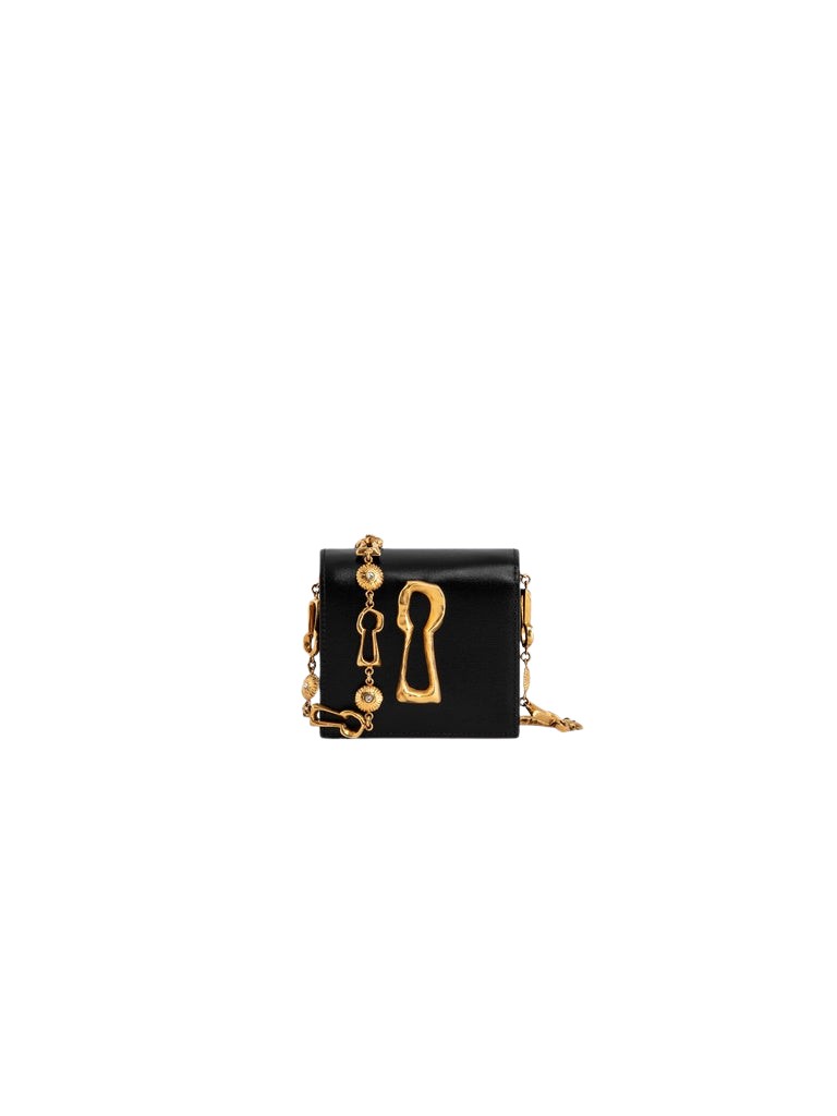 Schiaparelli-Mini-Leather-Keyhole-Clutch36575_nobg Schiaparelli Mini Leather Keyhole Clutch