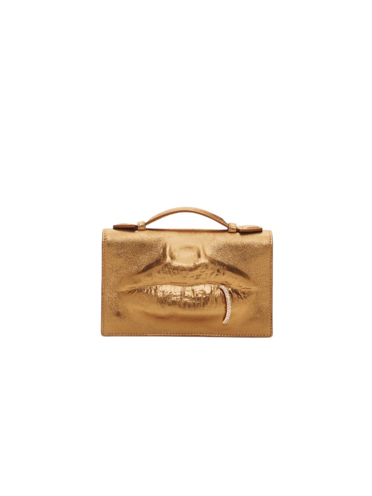 Schiaparelli-Molded-Mouth-Chain-Clutch68075_nobg Schiaparelli Molded Mouth Chain Clutch