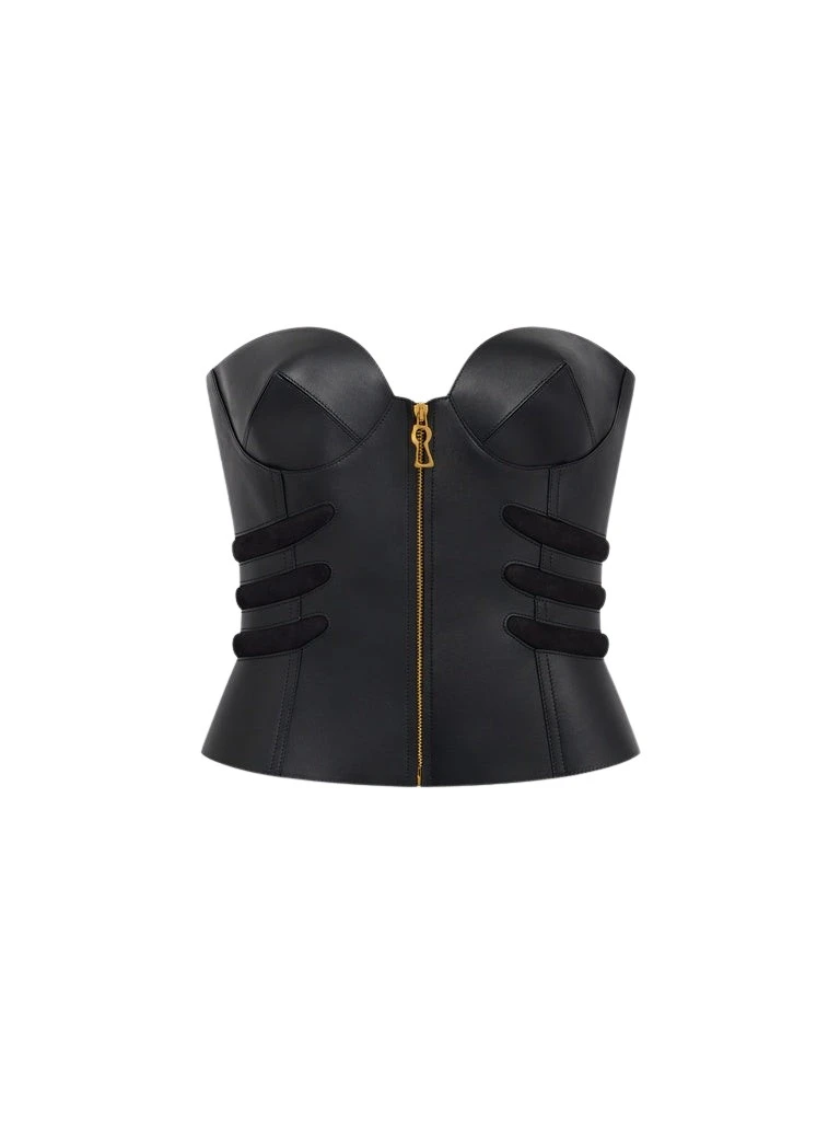 Schiaparelli-Trompe-LOeil-Bustier43165_nobg Schiaparelli Trompe L'Oeil Bustier Tops in Schiaparelli Authentic Luxury Fashion at Luxury Shoes