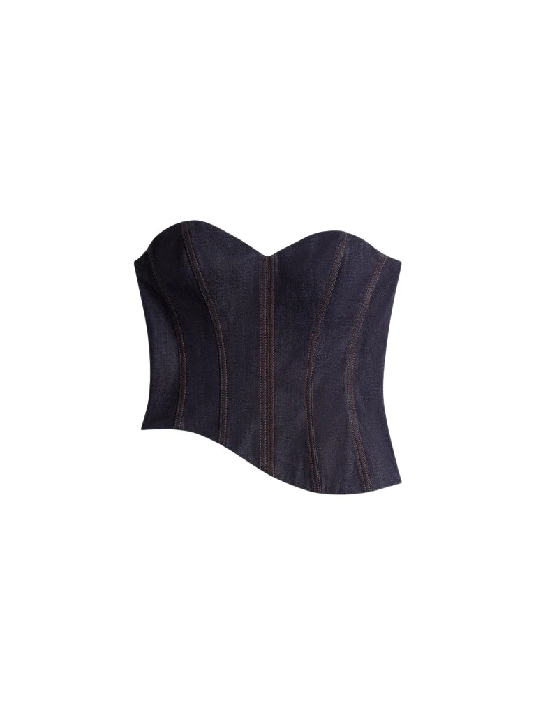 Schiaparelli-Wave-Bustier14408_nobg Schiaparelli Wave Bustier Tops in Schiaparelli Authentic Luxury Fashion at Luxury Shoes