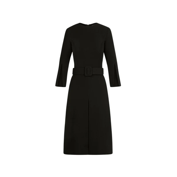 Oscar de la Renta Split-Sleeve Wool-Blend Dress - Dresses - American Luxury Evening Wear at Luxury Shoes 