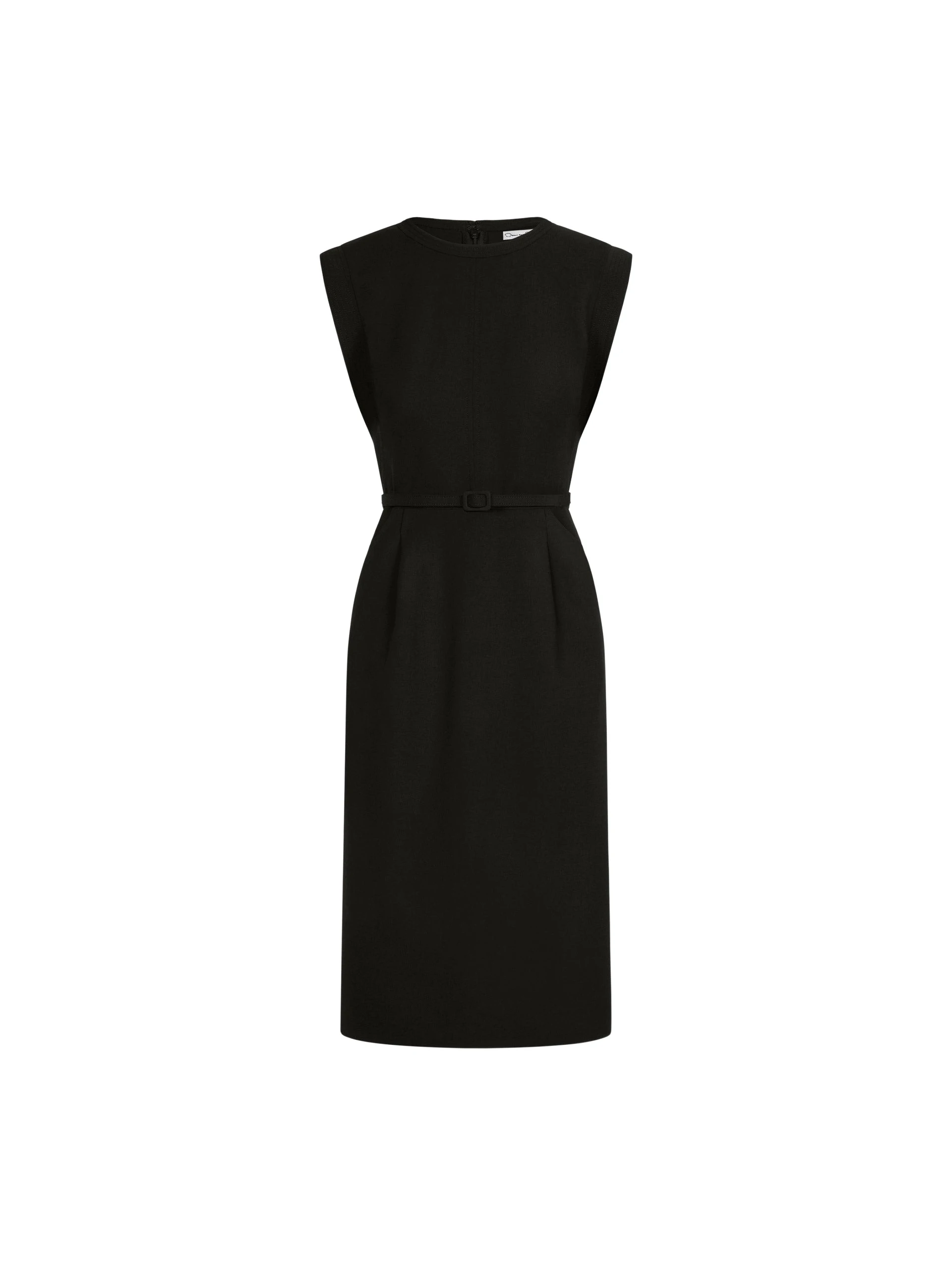 Stitch-Detailed-Wool-Blend-Pencil-Dress-Oscar-de-la-Renta-Dresses50141_nobg Oscar de la Renta Stitch-Detailed Wool-Blend Pencil Dress - Dresses - American Luxury Evening Wear at Luxury Shoes