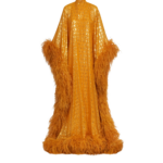 Taller Marmo Casta Diva Opulence Kaftan In Marigold - Dresses - Italian Luxury Evening Wear at Luxury Shoes 