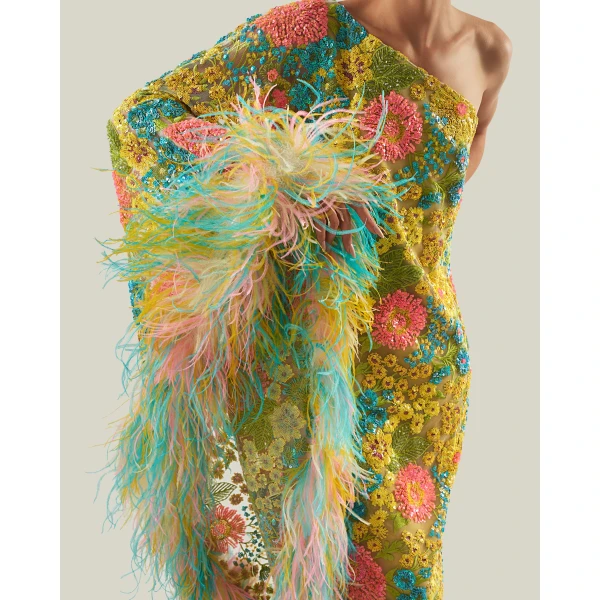 Taller Marmo Marie-Helene Dress In Multicolor - Dresses - Italian Luxury Evening Wear at Luxury Shoes 
