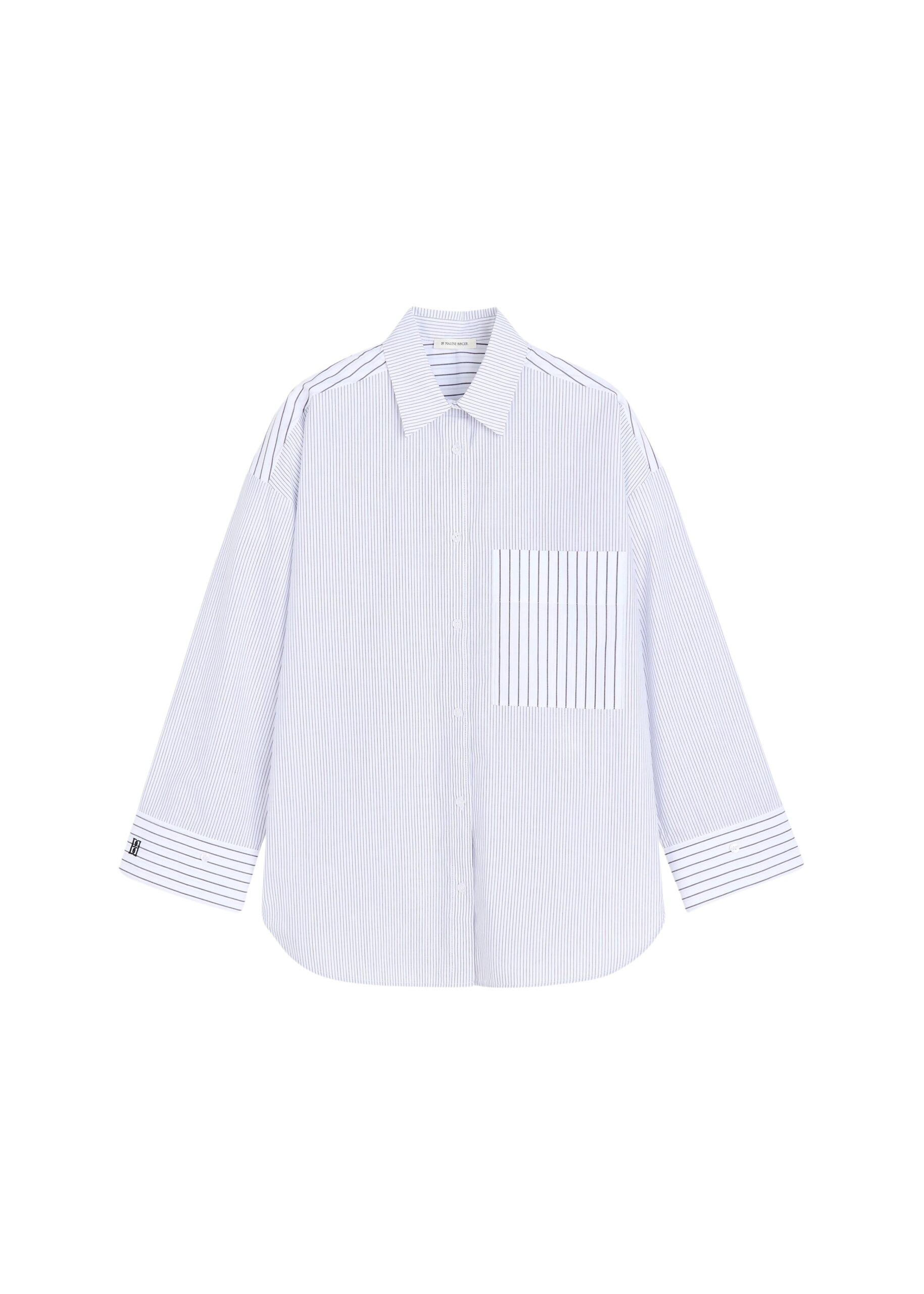 The-Frankie-Shop-By-Malene-Birger-Derris-Shirt-WhiteBlack-Mix-Stripe-coveti-scaled68966_nobg The Frankie Shop By Malene Birger Derris Shirt - White/Black Mix Stripe - Oversized Minimalist Tops in Black - Shop at Luxury Shoes
