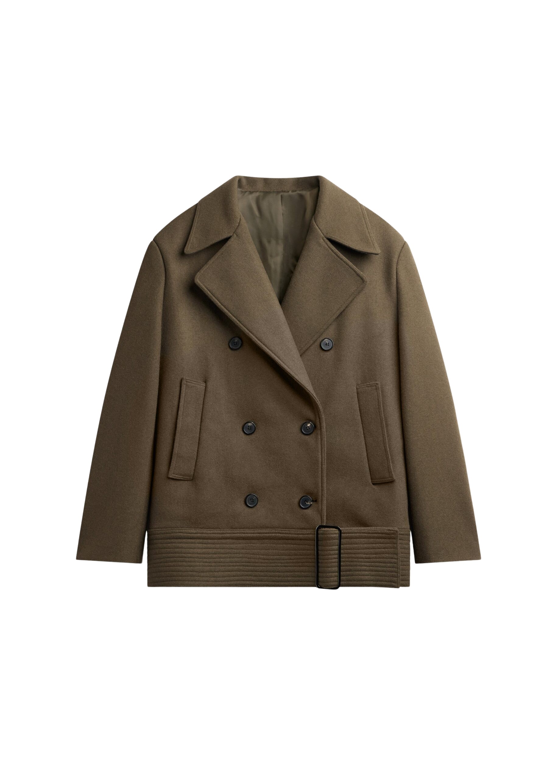 The-Frankie-Shop-Manali-Belted-Peacoat-Olive-Brown-coveti-scaled62610_nobg The Frankie Shop Manali Belted Peacoat - Olive Brown - Oversized Minimalist Coats in Green - Shop at Luxury Shoes
