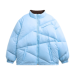 The Frankie Shop Orino Oversized Puffer Jacket - Blue - Oversized Minimalist Jackets in Blue - Shop at Luxury Shoes 