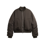 The Frankie Shop Valdres Padded Bomber Jacket - Brown - Oversized Minimalist Jackets in Brown - Shop at Luxury Shoes 
