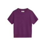 The Frankie Shop Zoersel Knit Top - Purple - Oversized Minimalist Knitwear in Purple - Shop at Luxury Shoes 