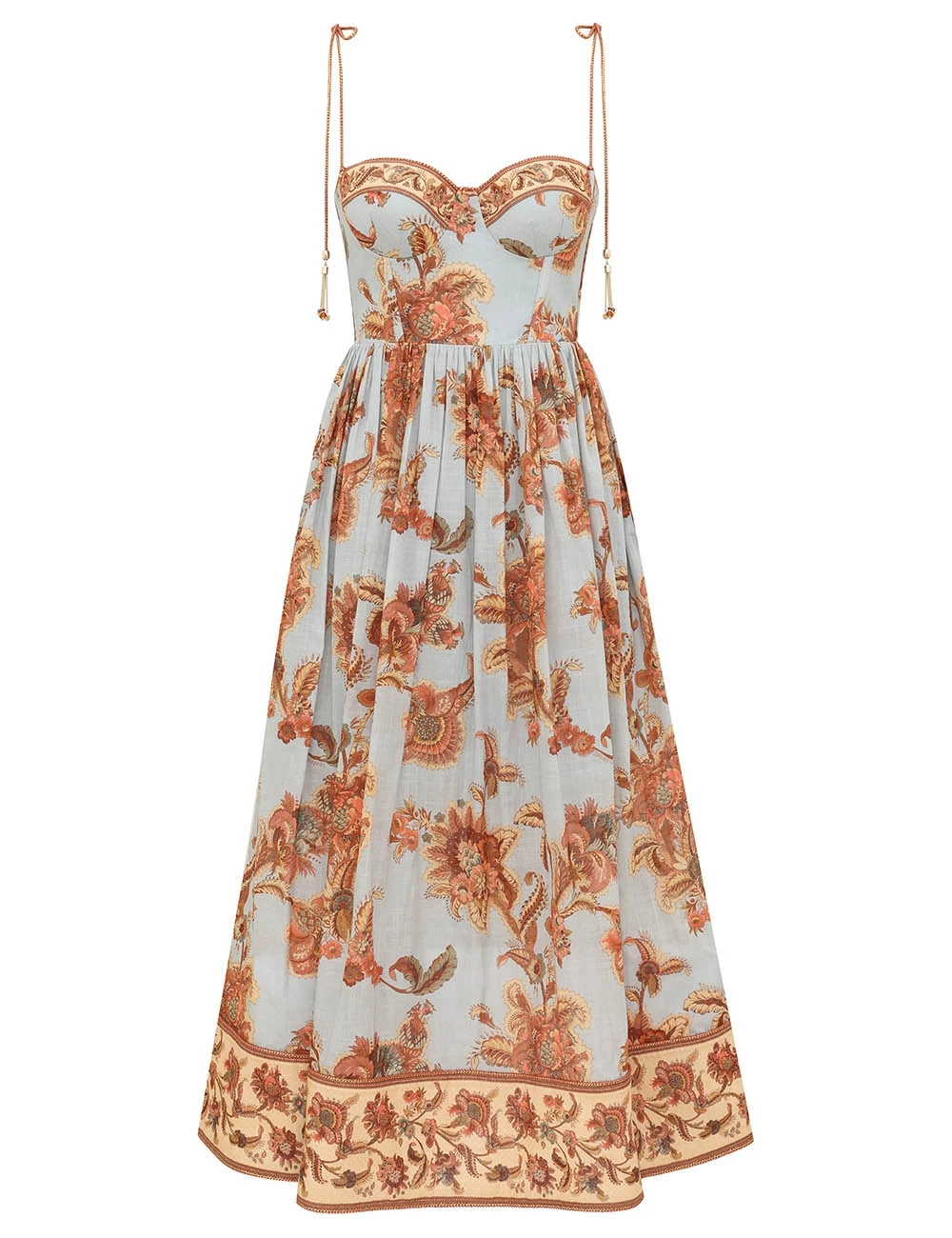 Zimmermann Aster Corset Midi Dress | Ready to Wear Collection Luxury Shoes Elevate your elegance in this Zimmermann Dresses available now at Luxury Shoes