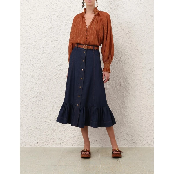 Elevate your elegance in this Zimmermann Skirts available now at Luxury Shoes 