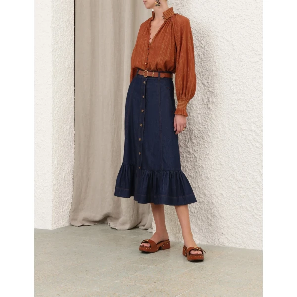 Elevate your elegance in this Zimmermann Skirts available now at Luxury Shoes 