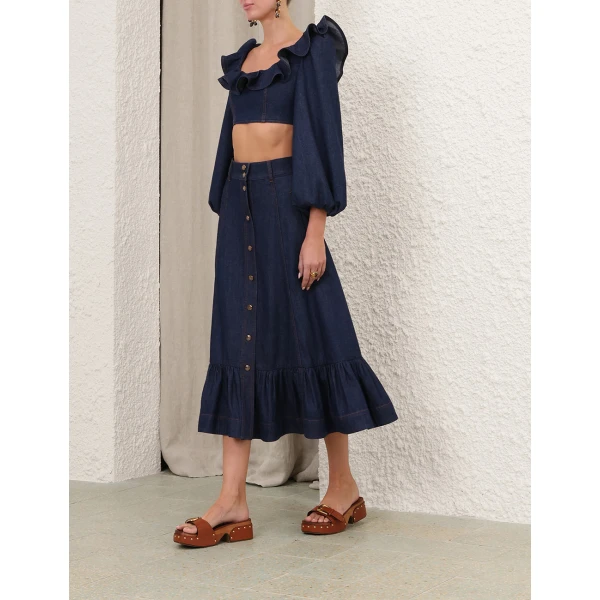 Elevate your elegance in this Zimmermann Tops available now at Luxury Shoes 