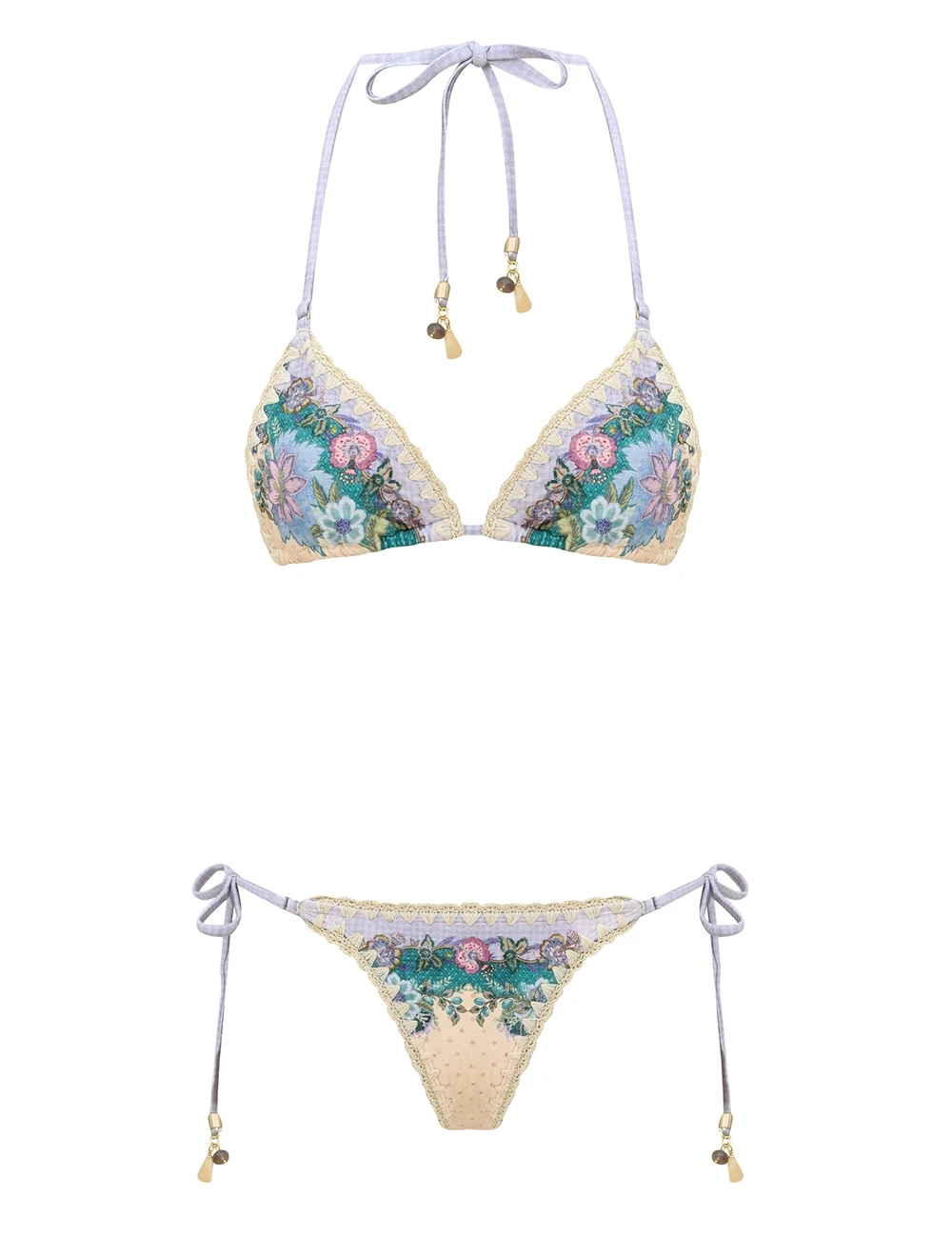 Zimmermann Indra Crochet Detail Bikini | Ready to Wear Collection Luxury Shoes Elevate your elegance in this Zimmermann Beachwear available now at Luxury Shoes