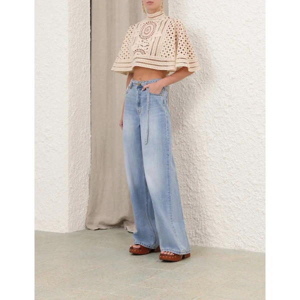 Elevate your elegance in this Zimmermann Tops available now at Luxury Shoes 