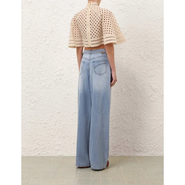 Elevate your elegance in this Zimmermann Tops available now at Luxury Shoes 