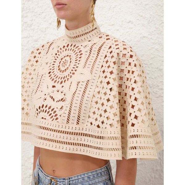 Elevate your elegance in this Zimmermann Tops available now at Luxury Shoes 