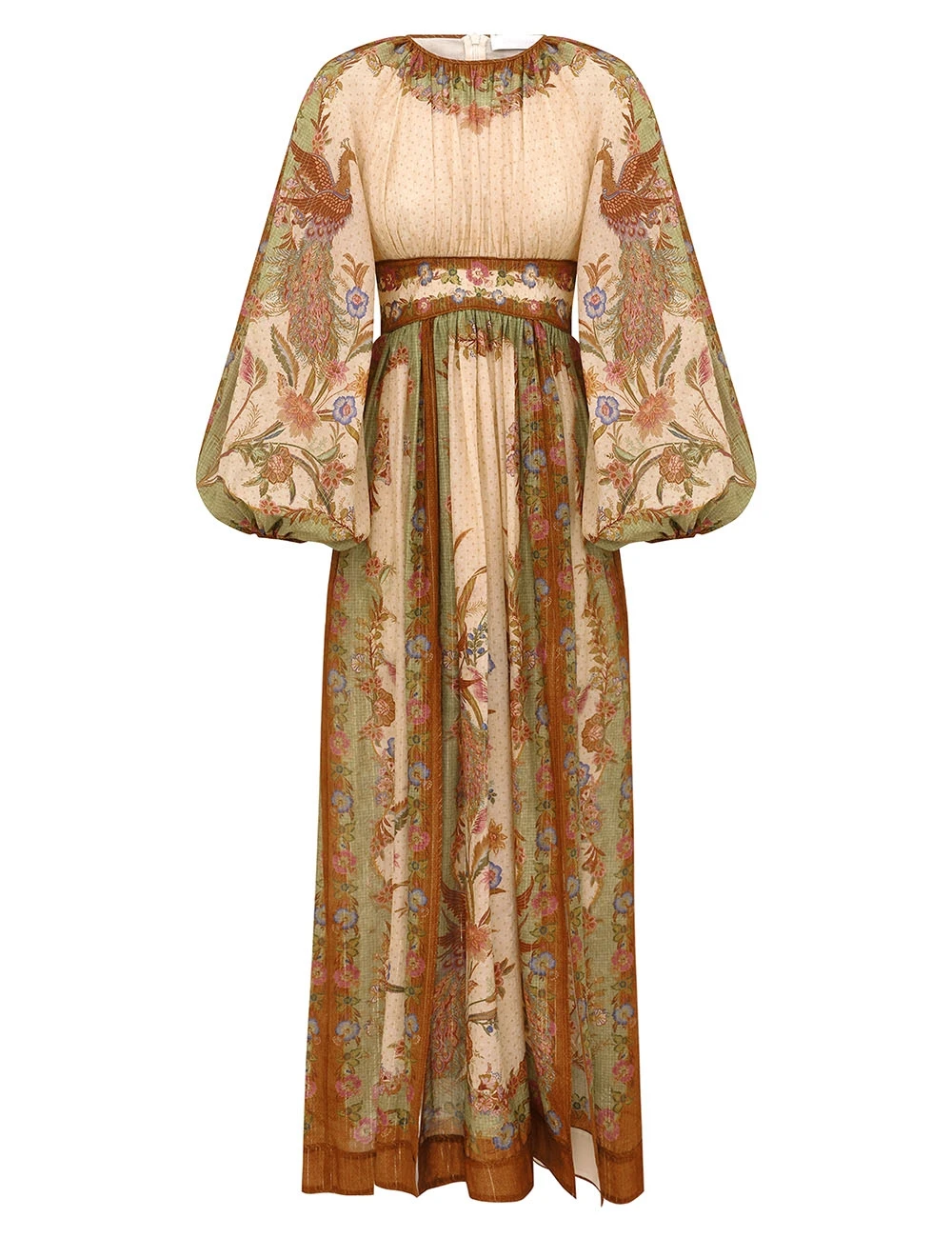 Zimmermann Indra Waisted Maxi Dress | Ready to Wear Collection Luxury Shoes Elevate your elegance in this Zimmermann Dresses available now at Luxury Shoes