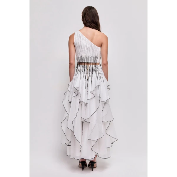 Aje Aus Skirts – structured silhouette with raw femininity from Luxury Shoes 