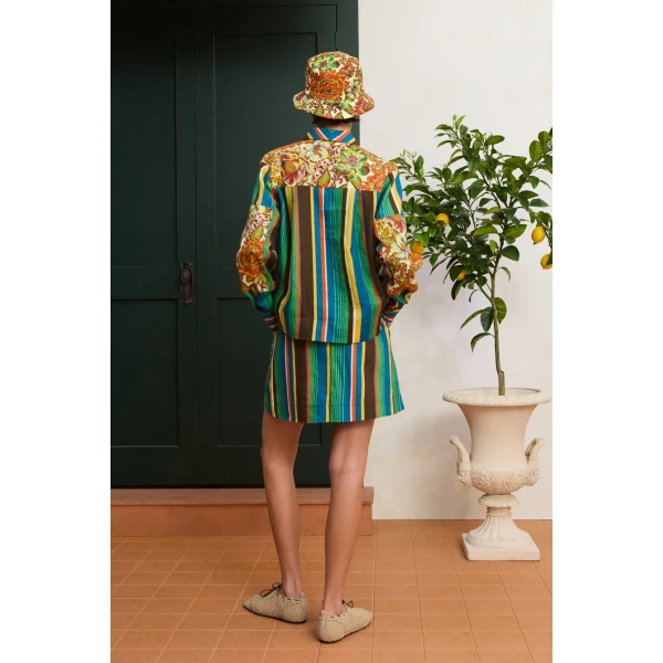 Alemais Charlie Mini Skirt  Sustainable Skirts with Alemais print -  Luxury Handbags Australian Designer