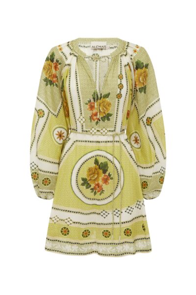 Alemais Dixie Mini Dress  Sustainable Dresses with Alemais print -  Luxury Handbags Australian Designer