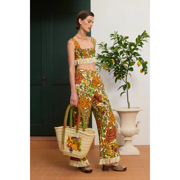 Alemais Lana Bralette  Sustainable Tops with Alemais print -  Luxury Handbags Australian Designer