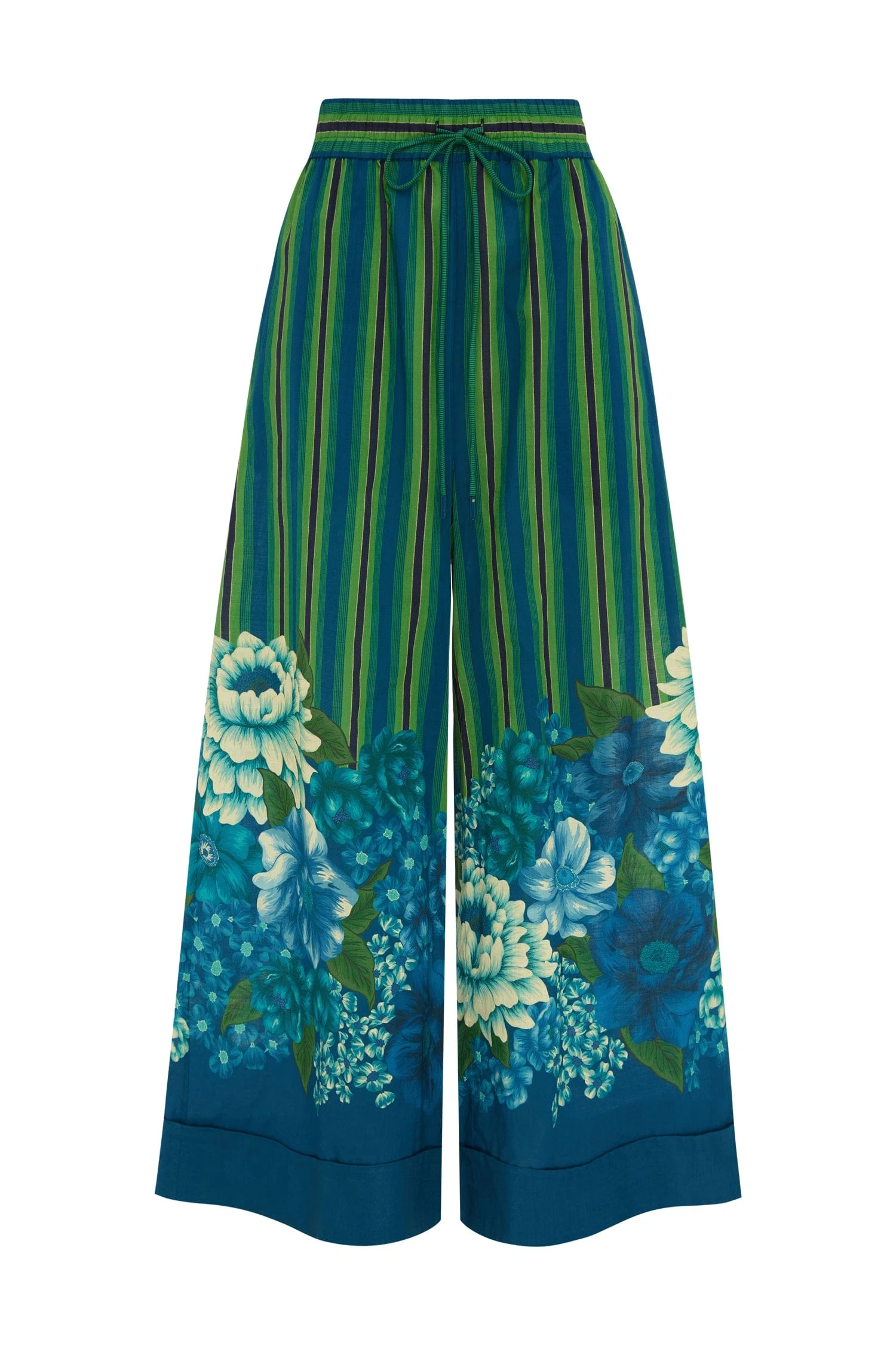 Margo Cuffed Pant by Alemais - Pants Alemais Margo Cuffed Pant Sustainable Pants with Alemais print - Luxury Handbags Australian Designer