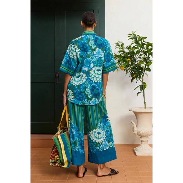 Alemais Margo Shirt  Sustainable Tops with Alemais print -  Luxury Handbags Australian Designer