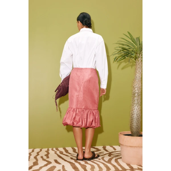 Alemais Odie Embroidered Shirt  Sustainable Tops with Alemais print -  Luxury Handbags Australian Designer