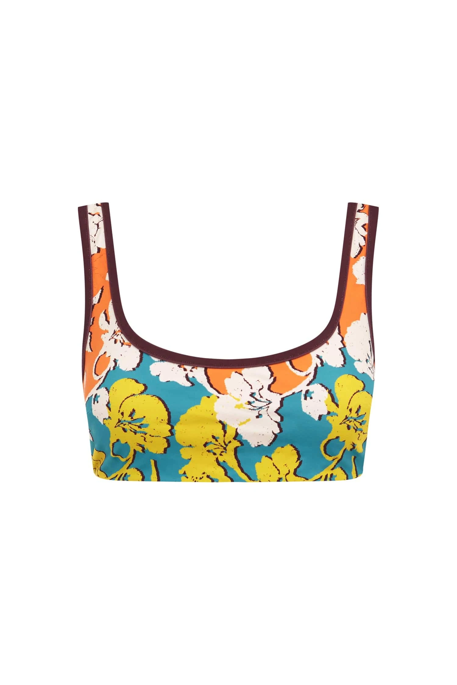 Splice Scoop Neck Top by Alemais - Tops Alemais Splice Scoop Neck Top Sustainable Tops with Alemais print - Luxury Handbags Australian Designer