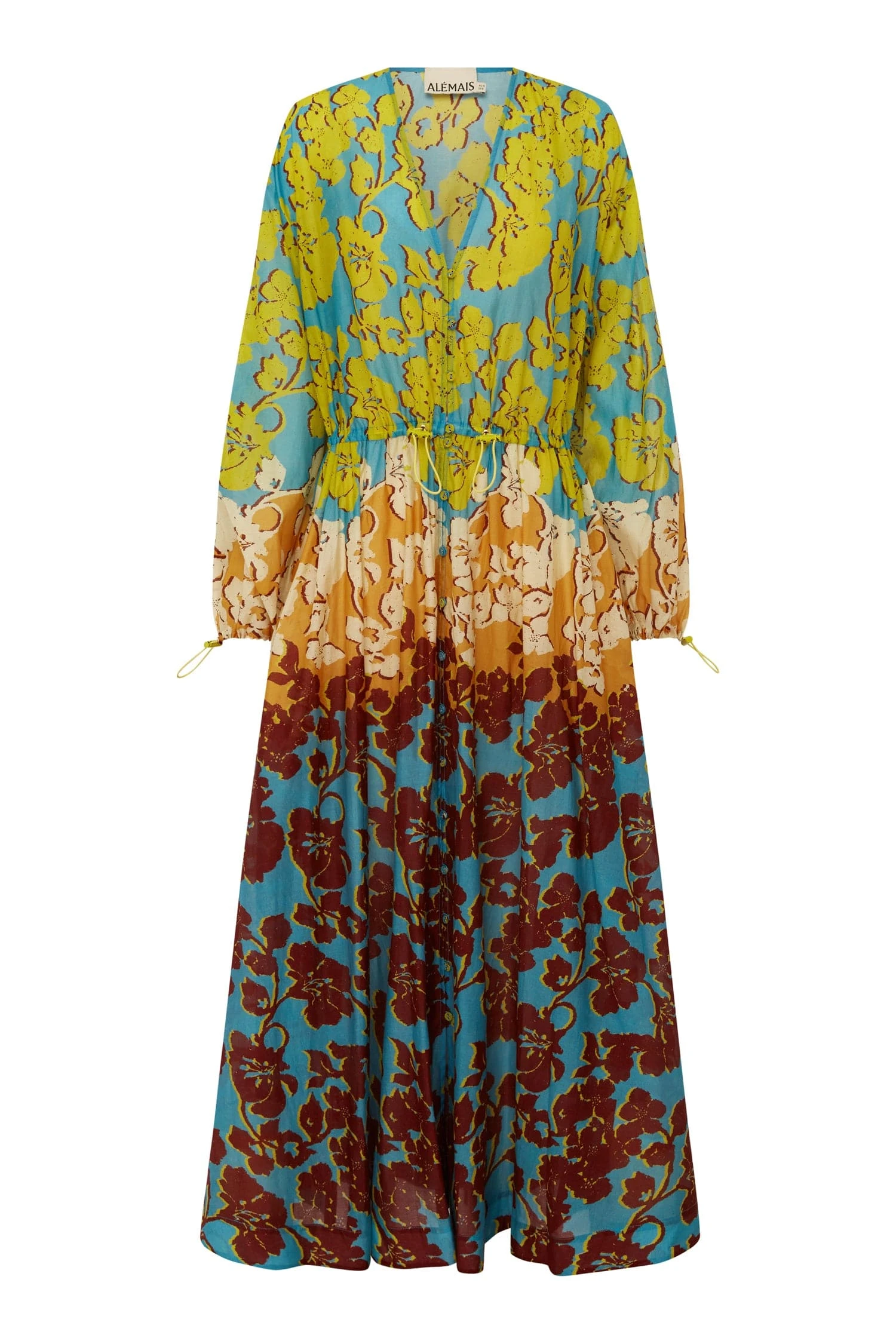 Splice Shirtdress by Alemais - Dresses Alemais Splice Shirtdress Sustainable Dresses with Alemais print - Luxury Handbags Australian Designer