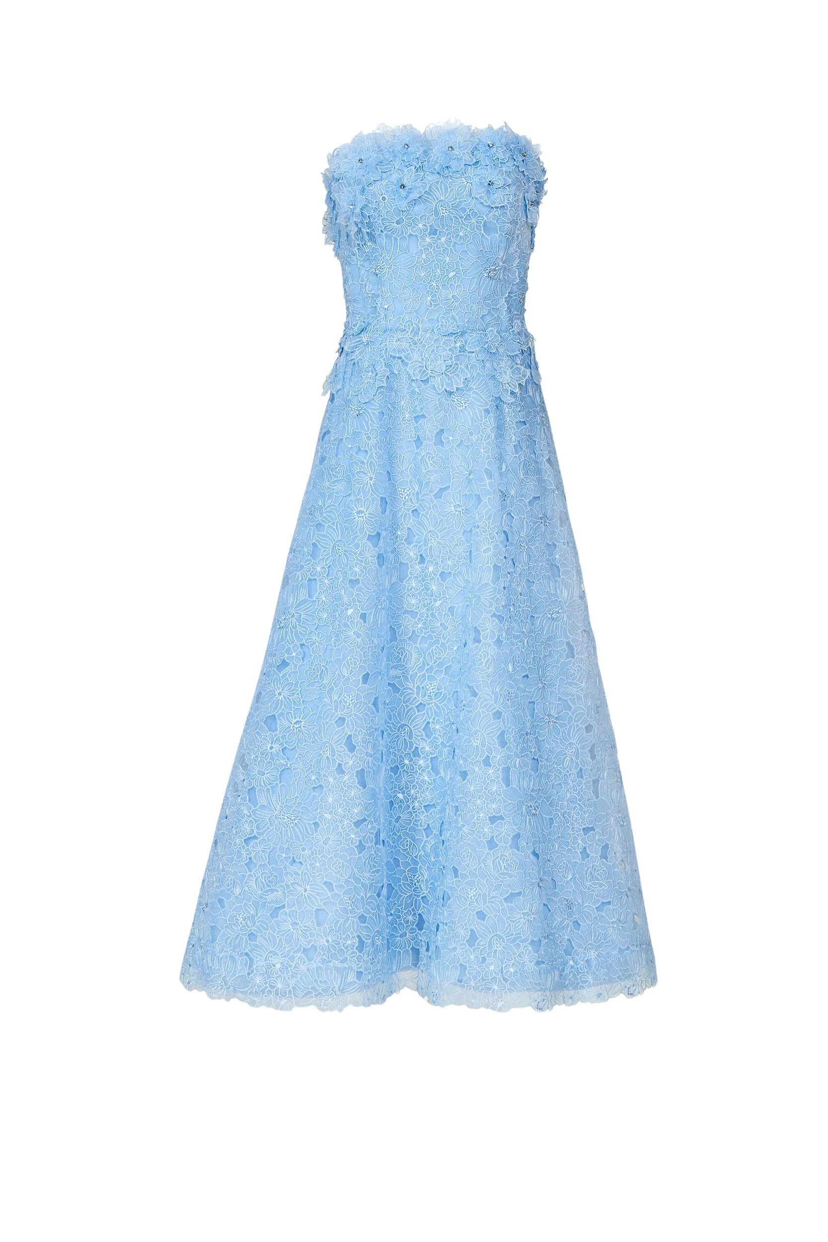 Anessa-Embroidered-Organza-Stapless-Midi-Dress-Costarellos-Dresses53778_nobg Costarellos Dresses - Romantic Greek Lace - Shop at Luxury Shoes