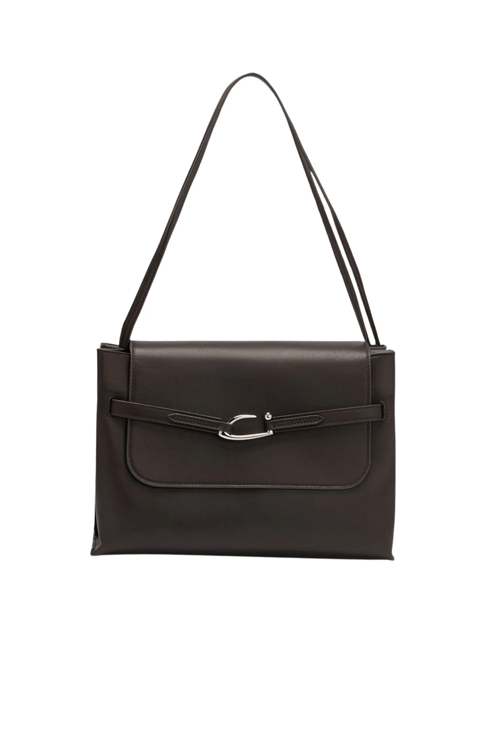 By-Far-Cora82763_nobg BY FAR Cora - By Far Brown - 90s Minimalist Leather Bag at Luxury Shoes