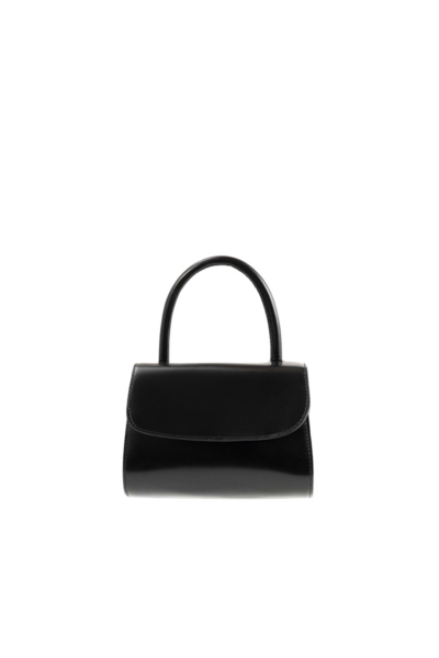 BY FAR Mini 2.0 - By Far Black - 90s Minimalist Leather Bag at Luxury Shoes 